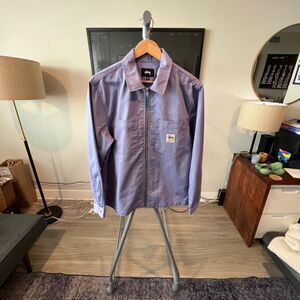 Stussy - Zip Up Work Shirt - Lavender